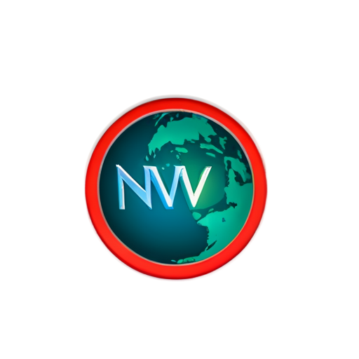 I'm going to make an NW company logo. NW is hopeful, dreaming of a new world. I want it to be based on a red color scheme. - icon | sticker