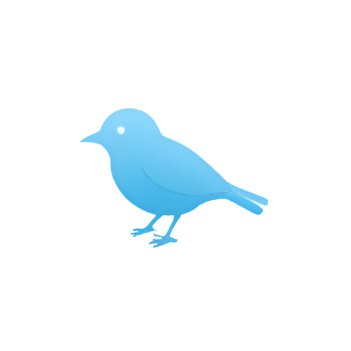 Blue bird - icon | sticker