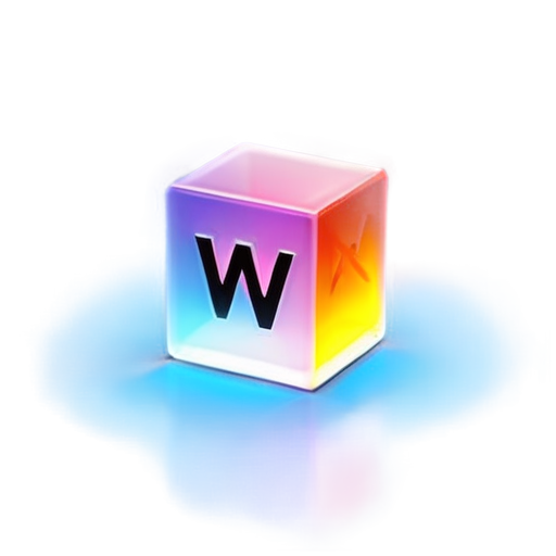 use the letters "WWXZ" as a design element - icon | sticker