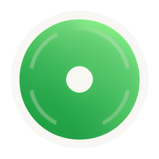 circle maze green - icon | sticker