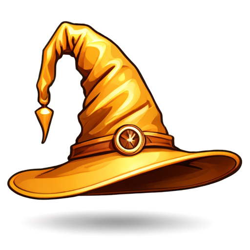 artistic style wizard hat - icon | sticker