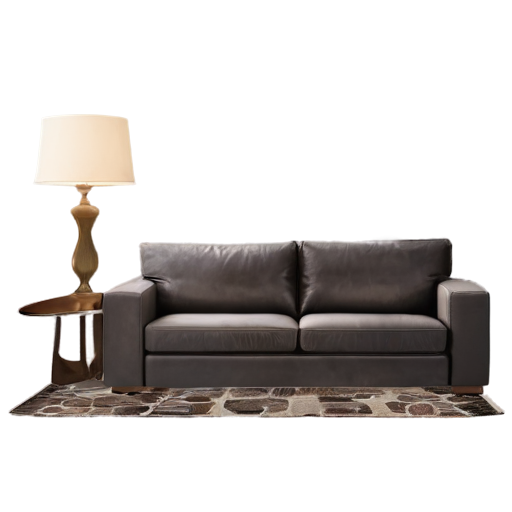 sofa carpet coffee table floor lamp - icon | sticker