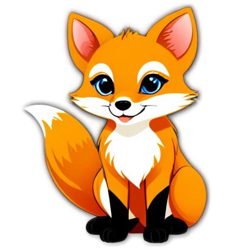 Fox internet shopper - icon | sticker