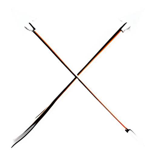 three archer arrows diagonal icon outline - icon | sticker