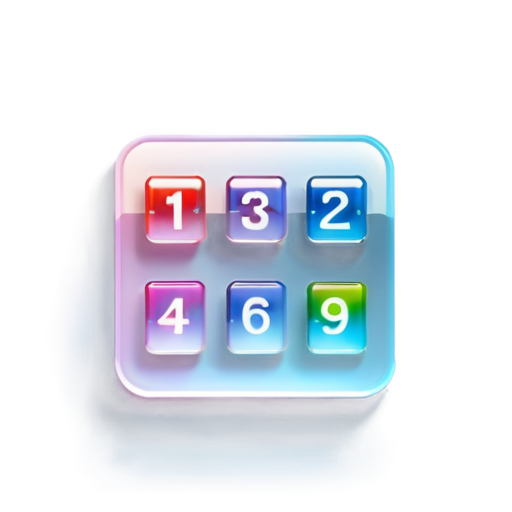 1 glass calculator icon - icon | sticker