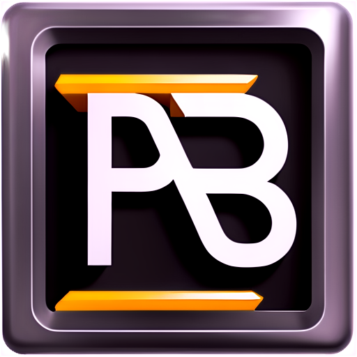 An icon for a modern framework of code generator with code architecture best practices with the initials B P - icon | sticker