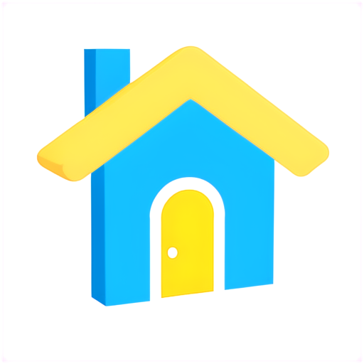 Icon of a House with its door facing us - icon | sticker