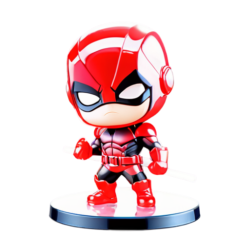 "Epic full-body illustration of Daredevil, standing in a dynamic pose with his billy clubs, dark urban background, detailed red suit, intense and determined expression, dynamic lighting, high-definition, realistic style. - icon | sticker