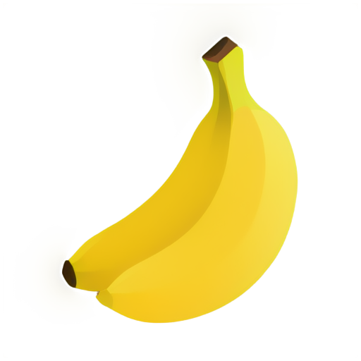 Letter t with banana - icon | sticker