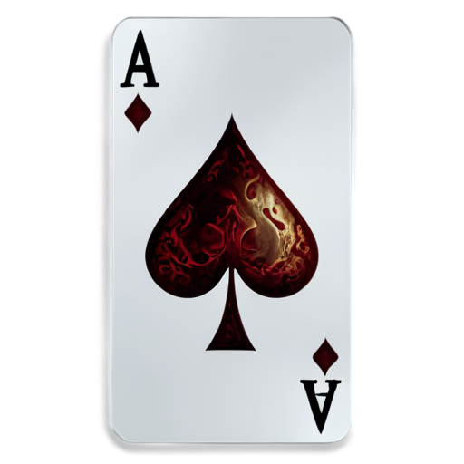 ace of spades with blood - icon | sticker