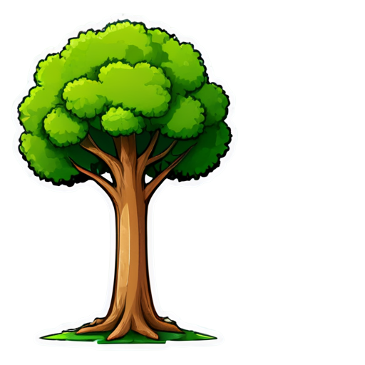 street trees - icon | sticker