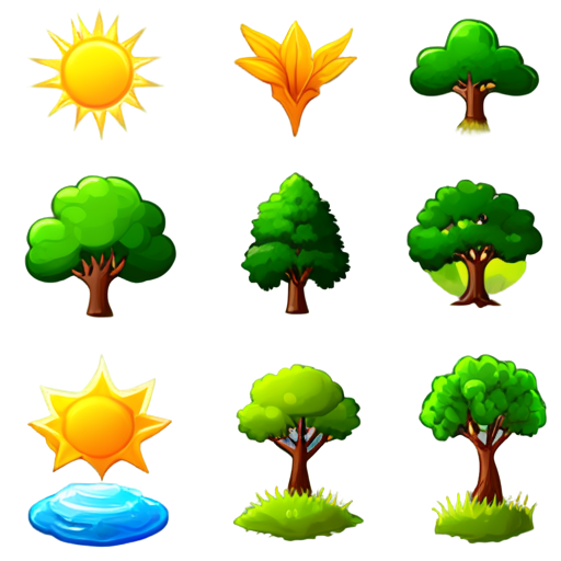 Nature Scene Icons - icon | sticker