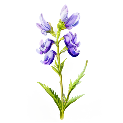 medieval vetch, paint style - icon | sticker