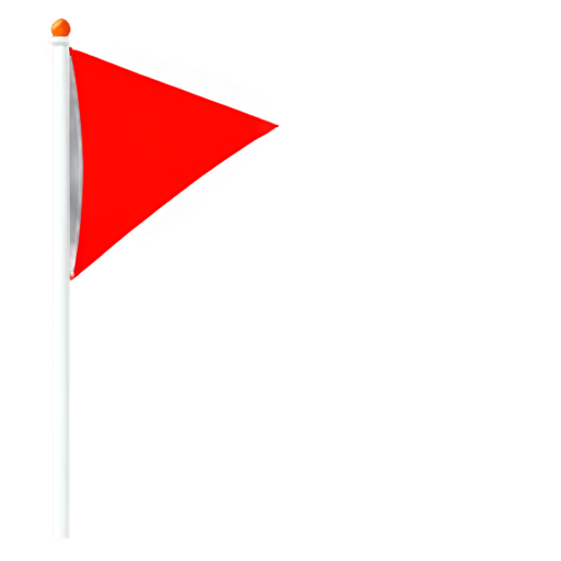 2d red triangle flag sprite - icon | sticker