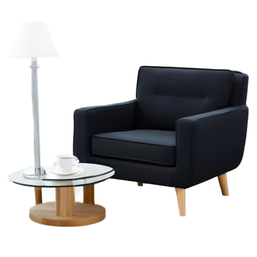 chair carpet coffee table floor lamp - icon | sticker