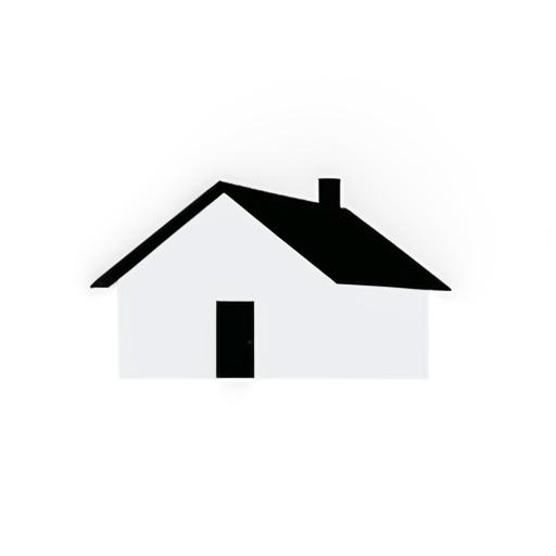 Icon of a House with its door facing us - icon | sticker