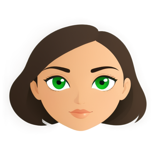 Armenian girl with green eyes - icon | sticker