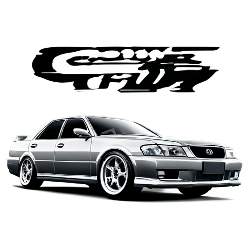 toyota chaser эмблема со стрелой красная - icon | sticker