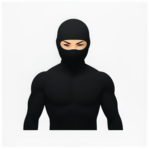 black ninja - icon | sticker