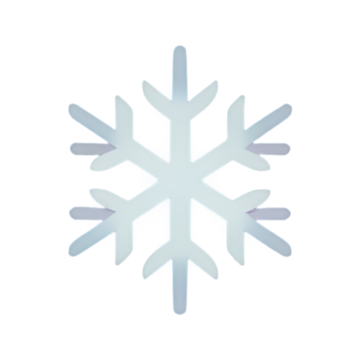 purple snowflake - icon | sticker