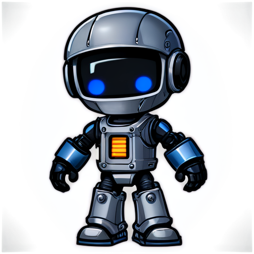 welder robot - icon | sticker