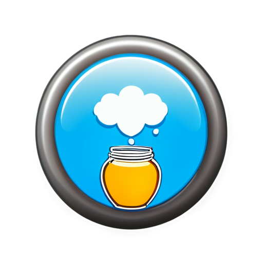 honey clicking button icon - icon | sticker