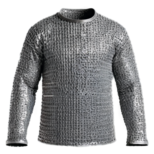 Simple poor medieval chainmail shirt - icon | sticker