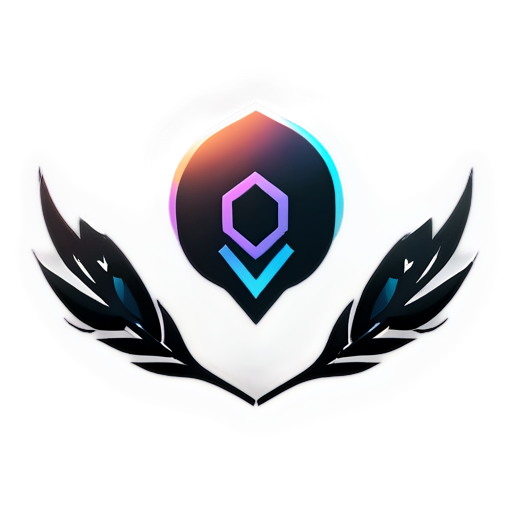 logo for codecraft, gradient color scheme - icon | sticker