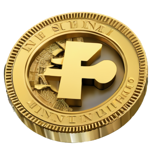 The symbol of an investment company should contain gold, money and forex charts - icon | sticker