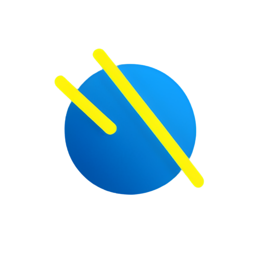 generate encircled crossed from top ID card diagonal card in blue an yellow shade , now put this card encircled from top and diagonally cut from one side - icon | sticker