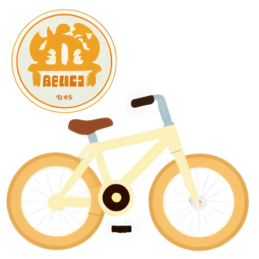 baby bike icon beige no background - icon | sticker