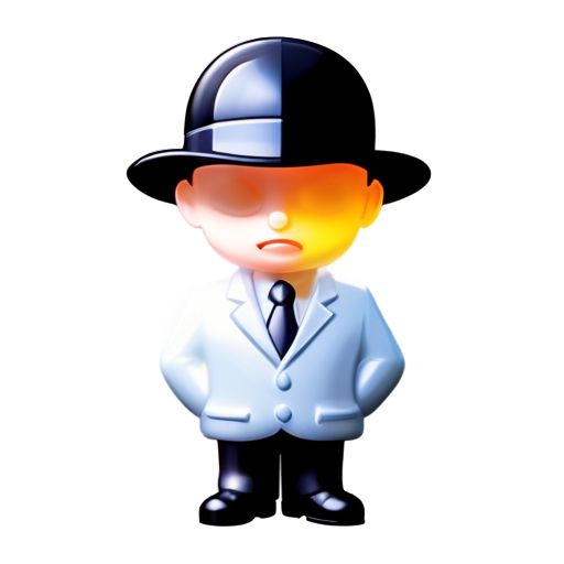 logo for the team in a minimalist style. The topic is banking anti-fraud system. name Poirot. use a magnifying glass, fingerprint pattern - icon | sticker