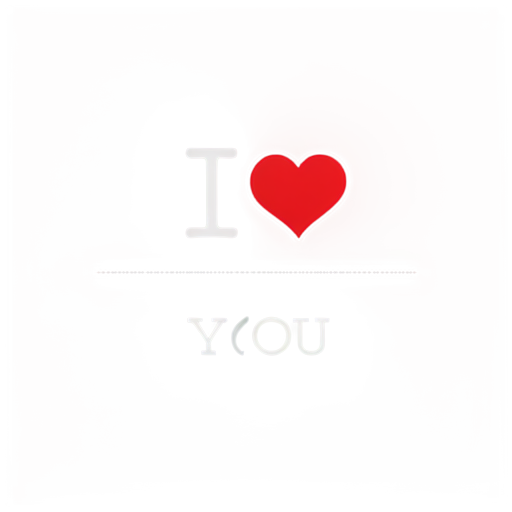 i love you written with letters - icon | sticker