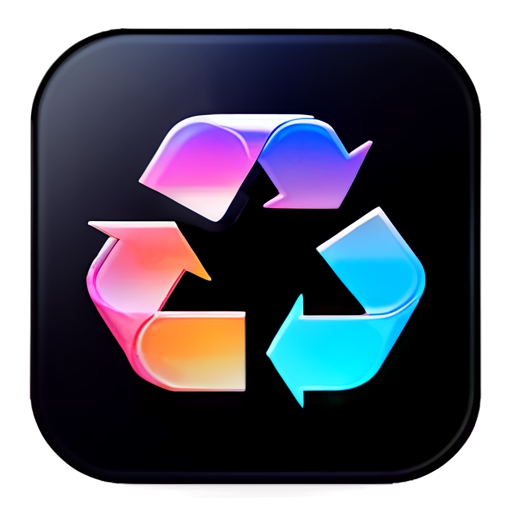 app logo recycle - icon | sticker