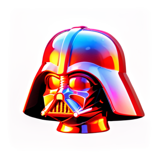 darth vader, flat style - icon | sticker