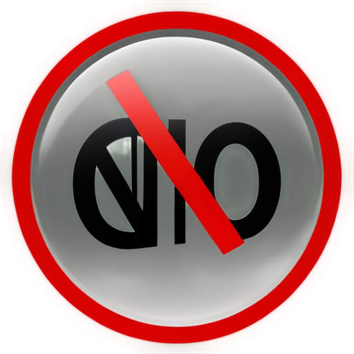 no sign icon - icon | sticker