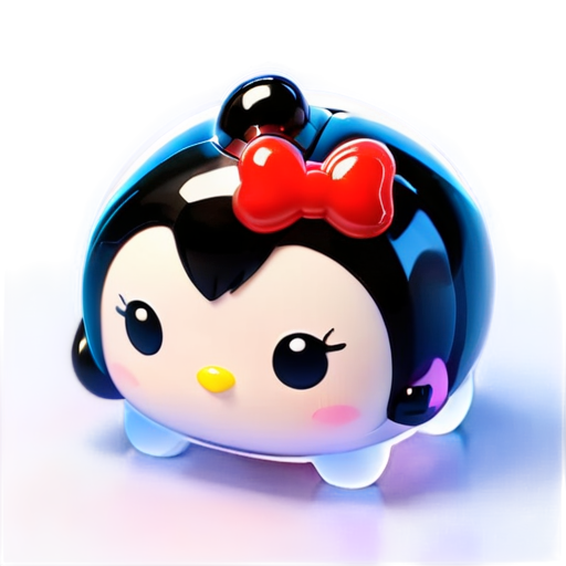 tsum tsum with only a heart on it face - icon | sticker