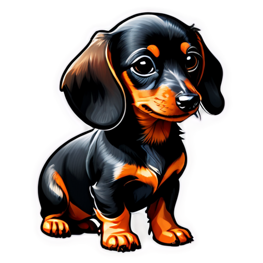 dachshund - icon | sticker