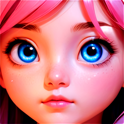 Closeup face portrait of a mermaid, smooth soft skin, big dreamy eyes, beautiful intricate colored hair, symmetrical, anime wide eyes, soft lighting, detailed face, by makoto shinkai, stanley artgerm lau, wlop, rossdraws, concept art, digital painting, looking into camera - icon | sticker