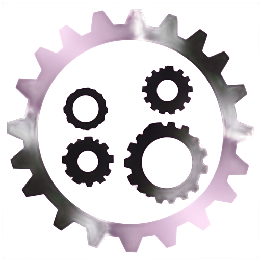 Icon composed of crops and gears - icon | sticker