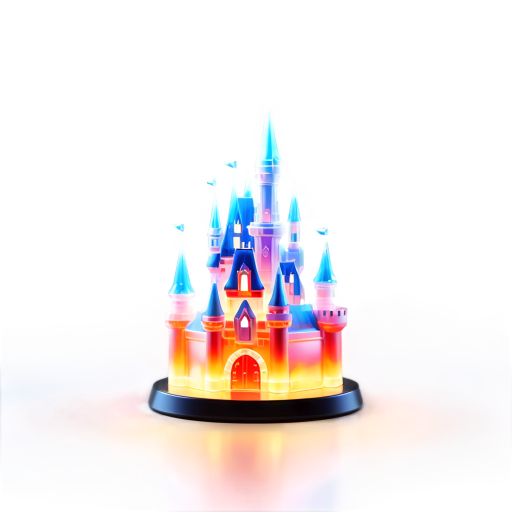 Disney Castle, Outdoor,still life,blurry,no humans,sparkle, - icon | sticker