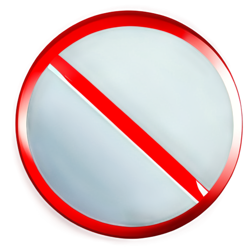 no sign icon - icon | sticker