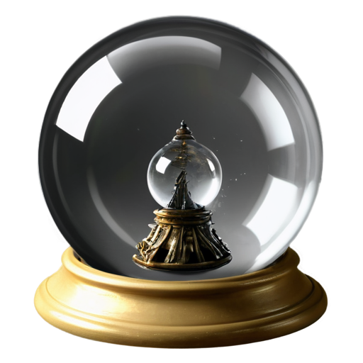 Harry potter Invisibility Cloak inside glass ball - icon | sticker