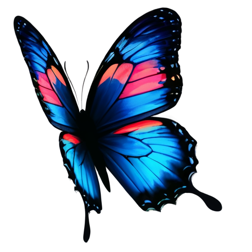 Prompt: a beautiful butterfly, colorized, flat