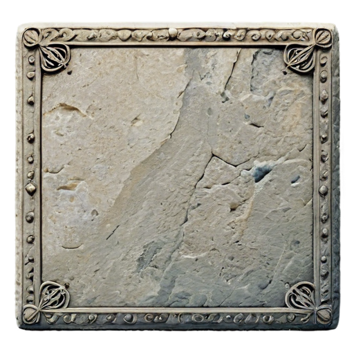 medieval stone square - icon | sticker