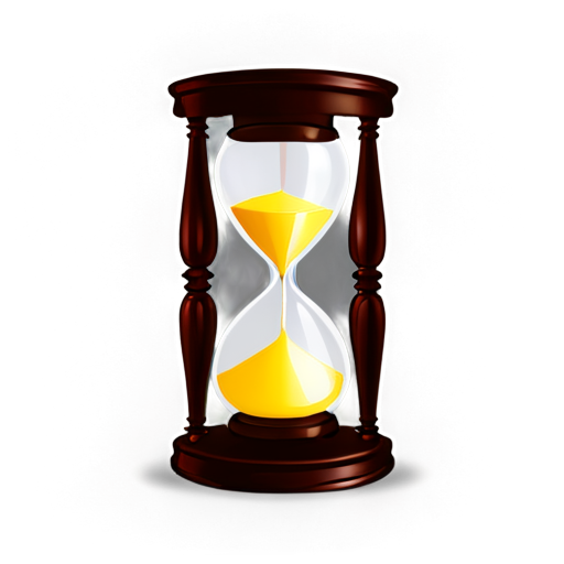 Icon idea: An hourglass or a clock icon - icon | sticker