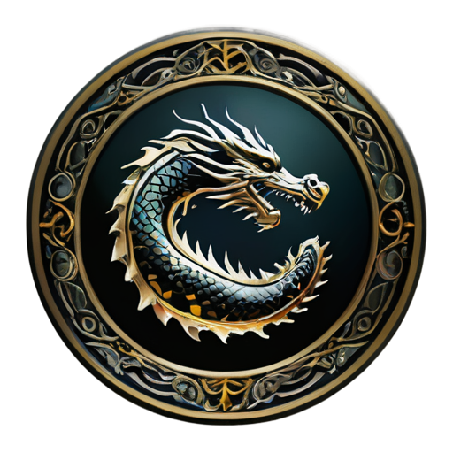 dragon border circle icon - icon | sticker