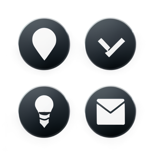 Create 5 icons for: System Analyst, Web Designer, Frontend Developer, Backend Developer, Backend Developer - icon | sticker