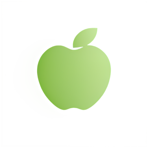 The background color is light green. Add a small icon about nutrition in the middle, with a white background. - icon | sticker