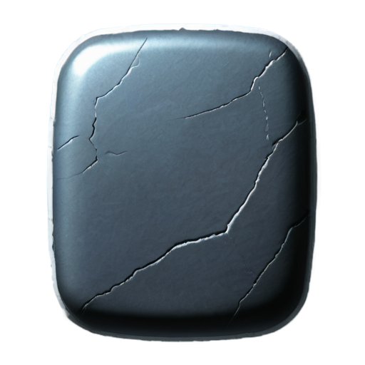 rectangle rock button - icon | sticker